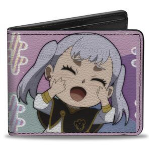 3851 Crunchyroll Wallet, Bifold, Black Clover Chibi Noelle Hash Tag Pose